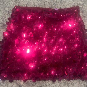 Sequin Mini Skirt